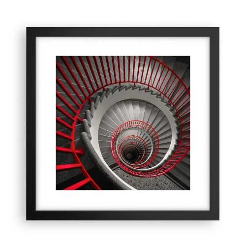 Affiche dans un cadre noir - Poster - Amusement architectural - 30x30 cm