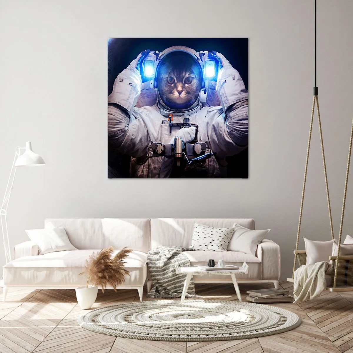 Impression sur toile - Image sur toile - Houston, vous avez un problème - 70x70 cm