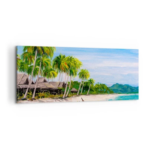 Impression sur toile - Image sur toile - Rêve exotique - 100x40 cm