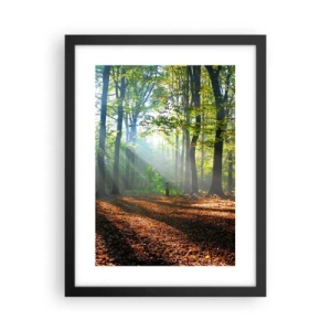 Affiche dans un cadre noir - Poster - Ombres et lumières - 30x40 cm