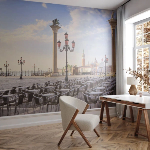 Papier Peint Photo Premium Canvas - Nous vous invitons, tout est prêt - Architecture, Ville, Venise - 350x256 cm
