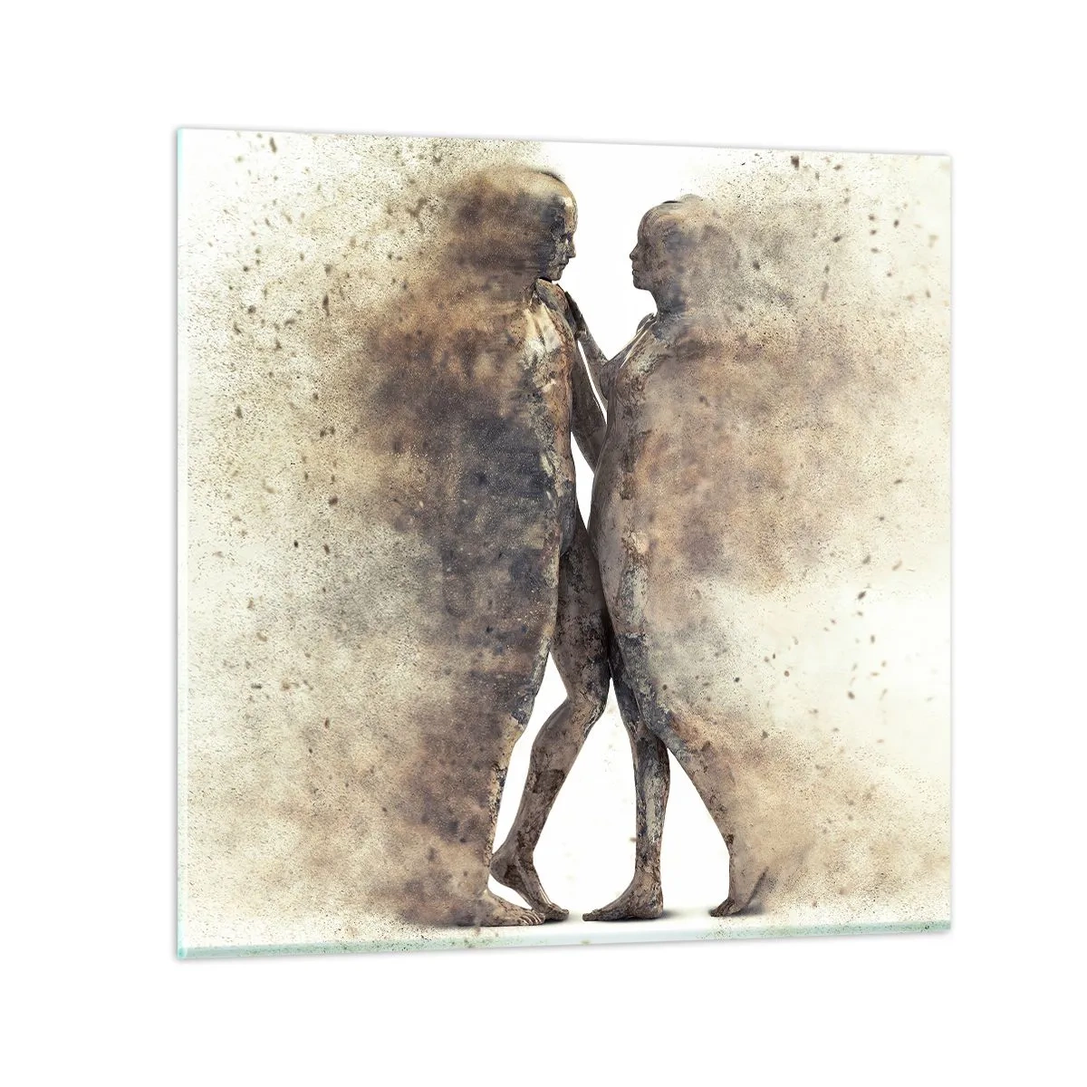 Impression sur verre - Image sur verre - Ils sont sortis de la poussière pour aimer - 40x40 cm