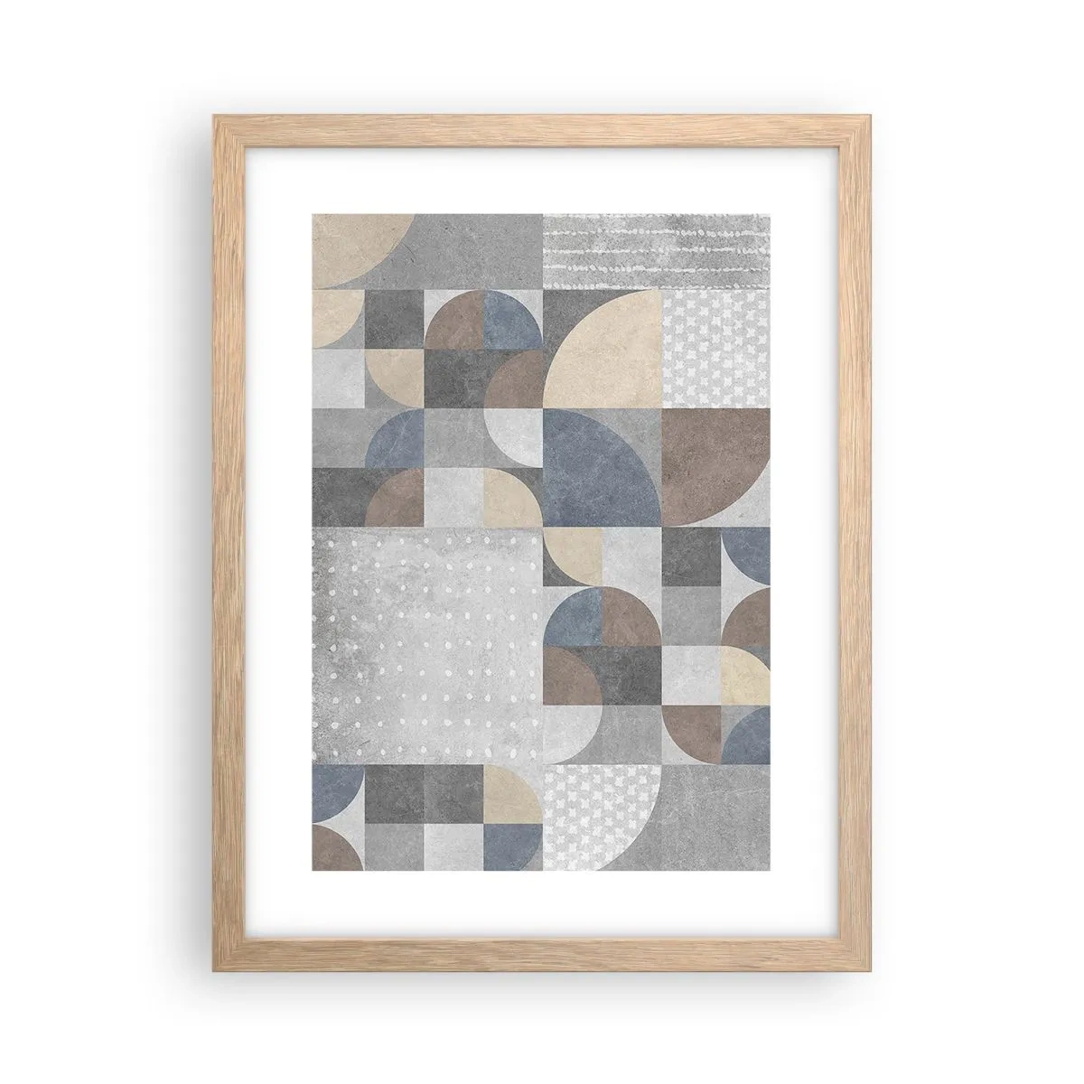 Affiche dans un chêne clair - Poster - Fantaisie de la céramique  - 30x40 cm