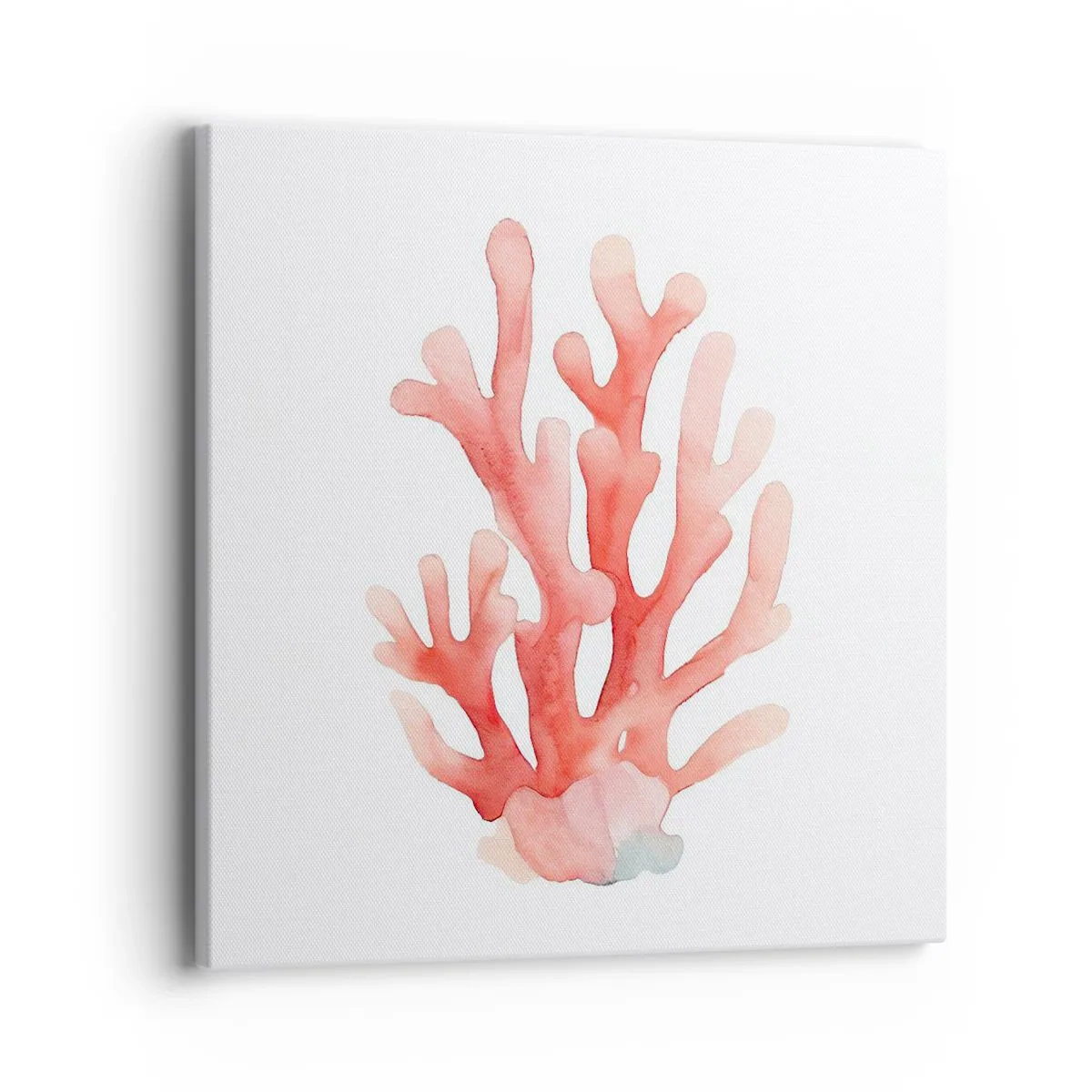 Impression sur toile - Image sur toile - Corail couleur corail - 40x40 cm