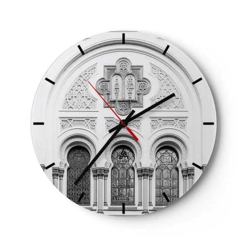 Horloge murale - Pendule murale - À la frontière des cultures - 40x40 cm