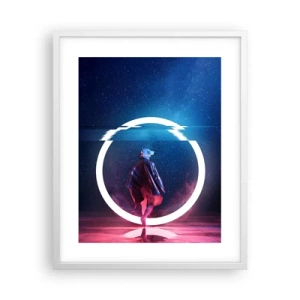 Affiche dans un cadre blanc - Poster - Entre deux mondes - 40x50 cm