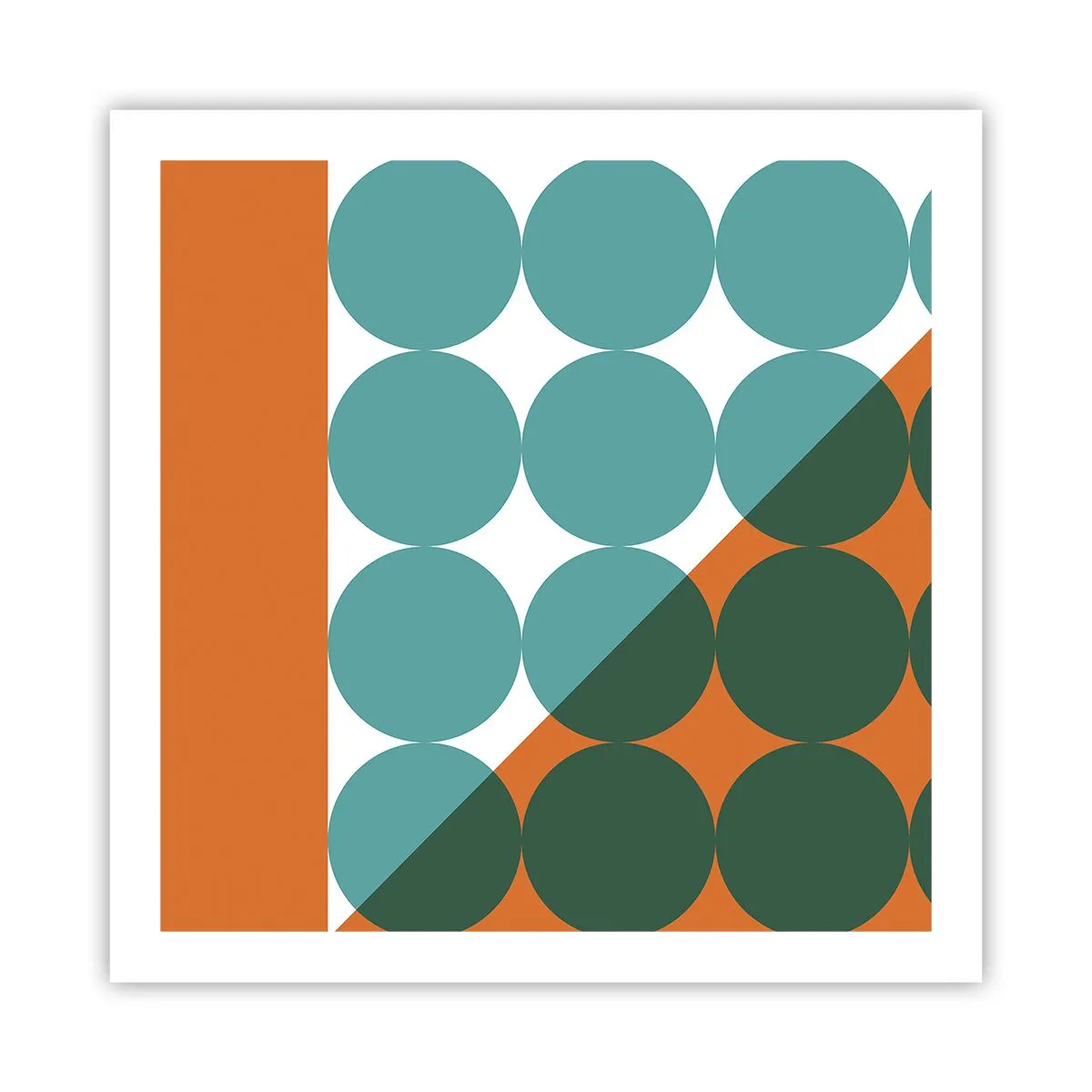 Affiche - Poster - En haut et en diagonale - 60x60 cm