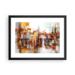 Affiche dans un cadre noir - Poster - C'est aussi beau sous le pont - 40x30 cm