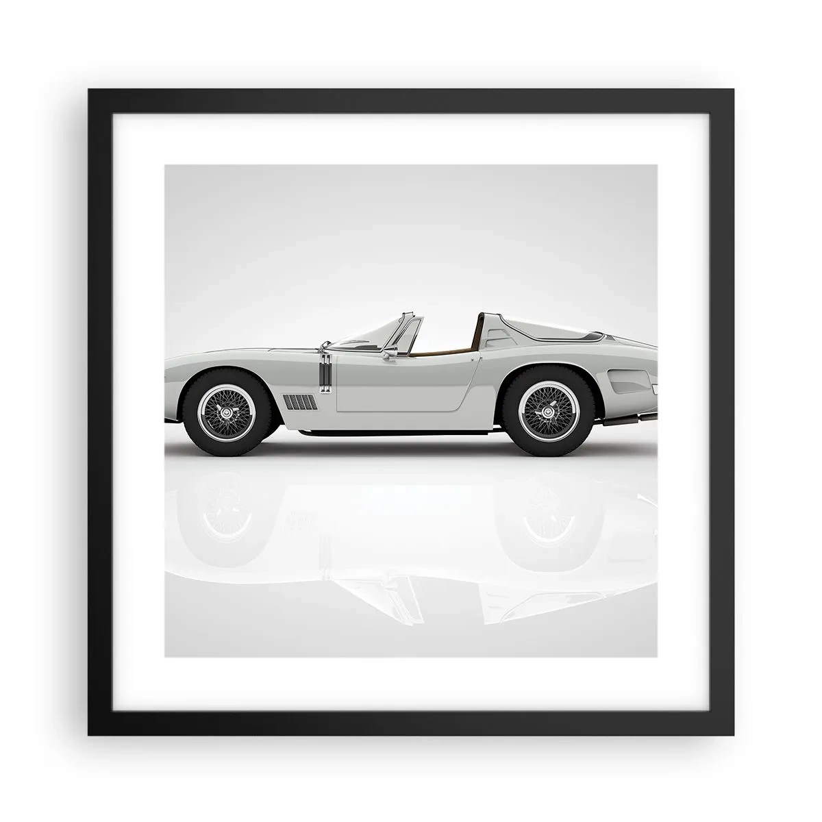 Affiche dans un cadre noir - Poster - Promesse de plaisir - 40x40 cm