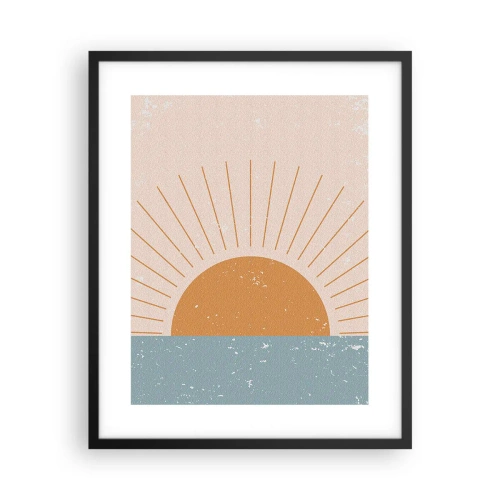 Affiche dans un cadre noir - Poster - Un miracle au quotidien - 40x50 cm