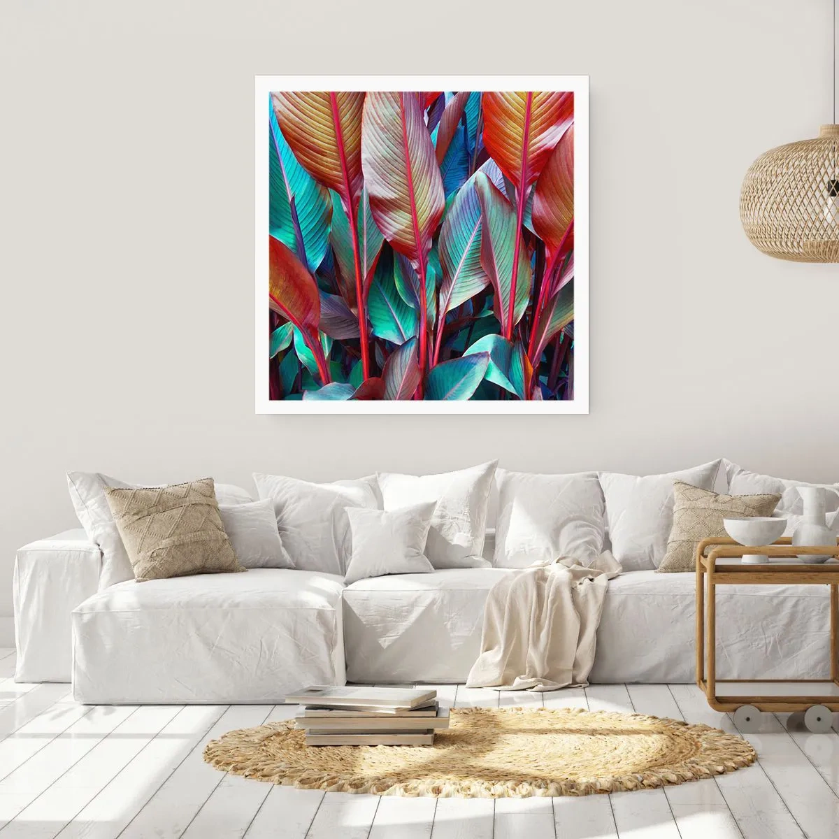 Affiche - Poster - Un fourré coloré - 40x40 cm