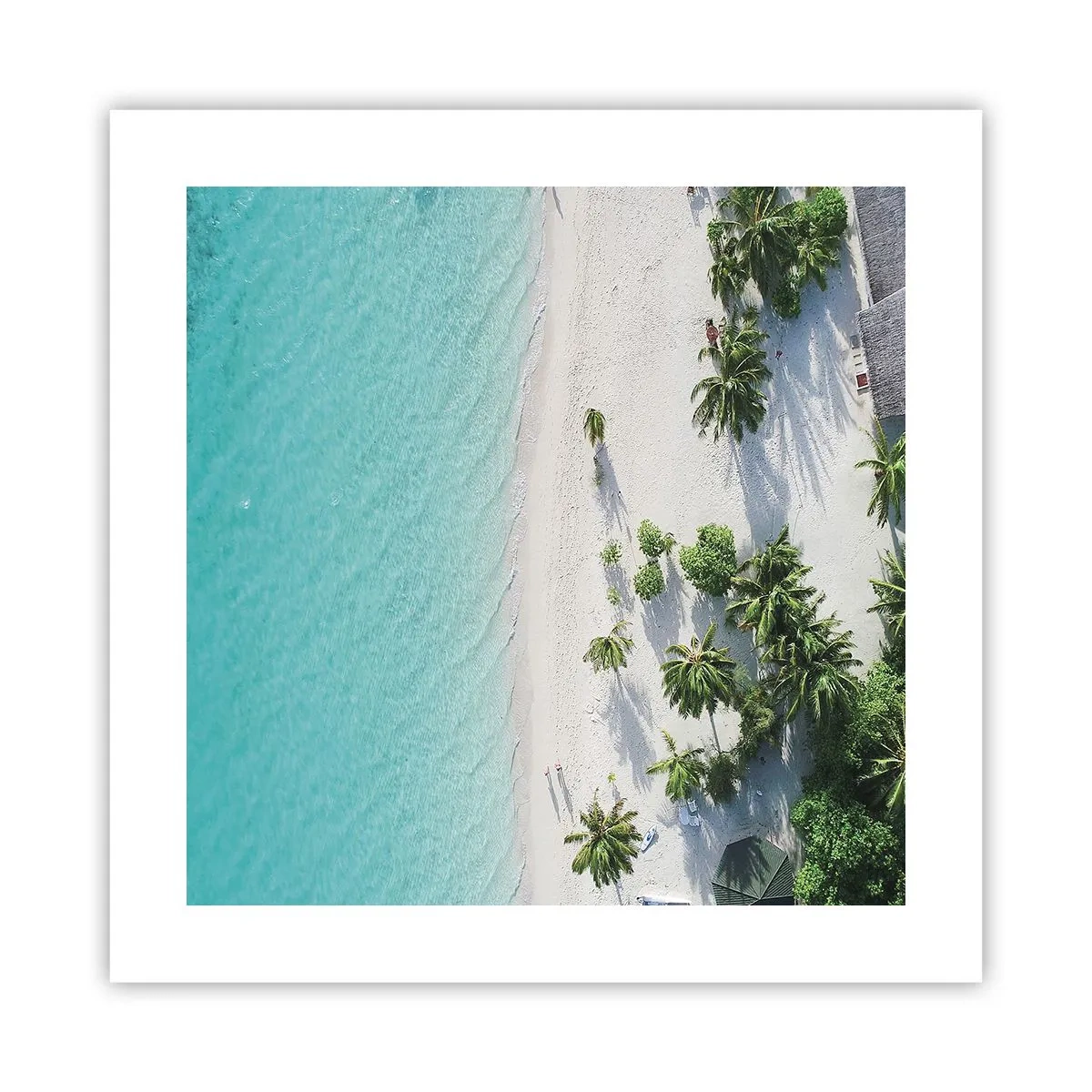 Affiche - Poster - Vacances au paradis - 40x40 cm