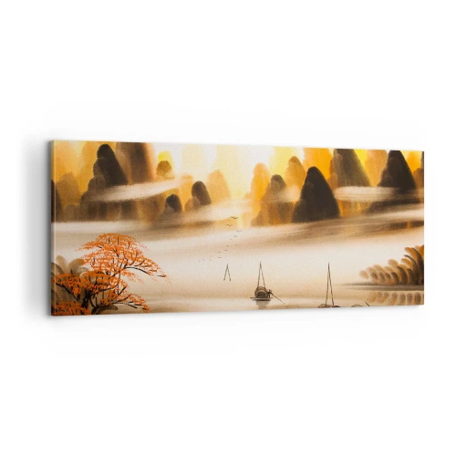 Impression sur toile - Image sur toile - Plus loin que l'Extrême-Orient - 100x40 cm