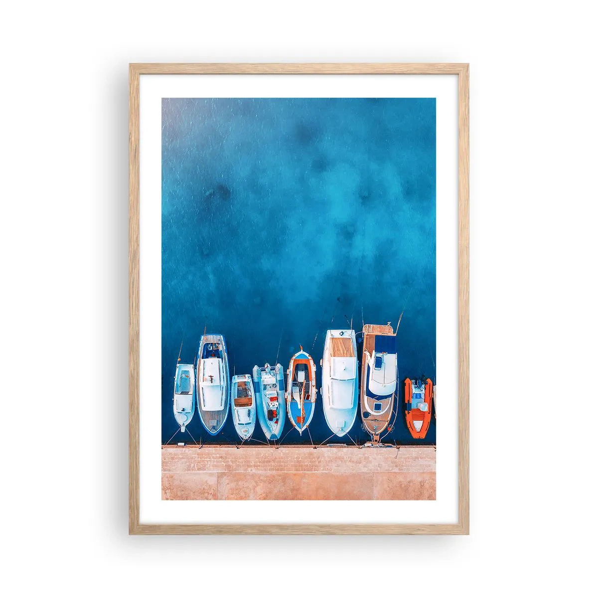 Affiche dans un chêne clair - Poster - En une seule fois - 50x70 cm