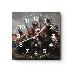Horloge murale - Pendule murale - Avec ou sur un bouclier - 30x30 cm