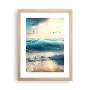 Affiche dans un chêne clair - Poster - Ça bourdonne seulement pour toi - 30x40 cm