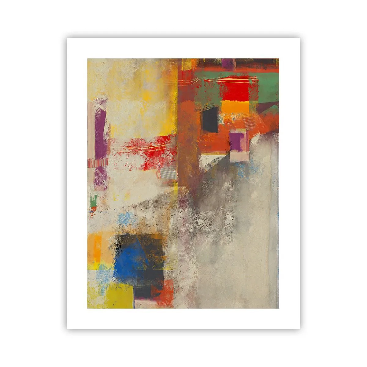 Affiche - Poster - Géométrie des couleurs - 40x50 cm