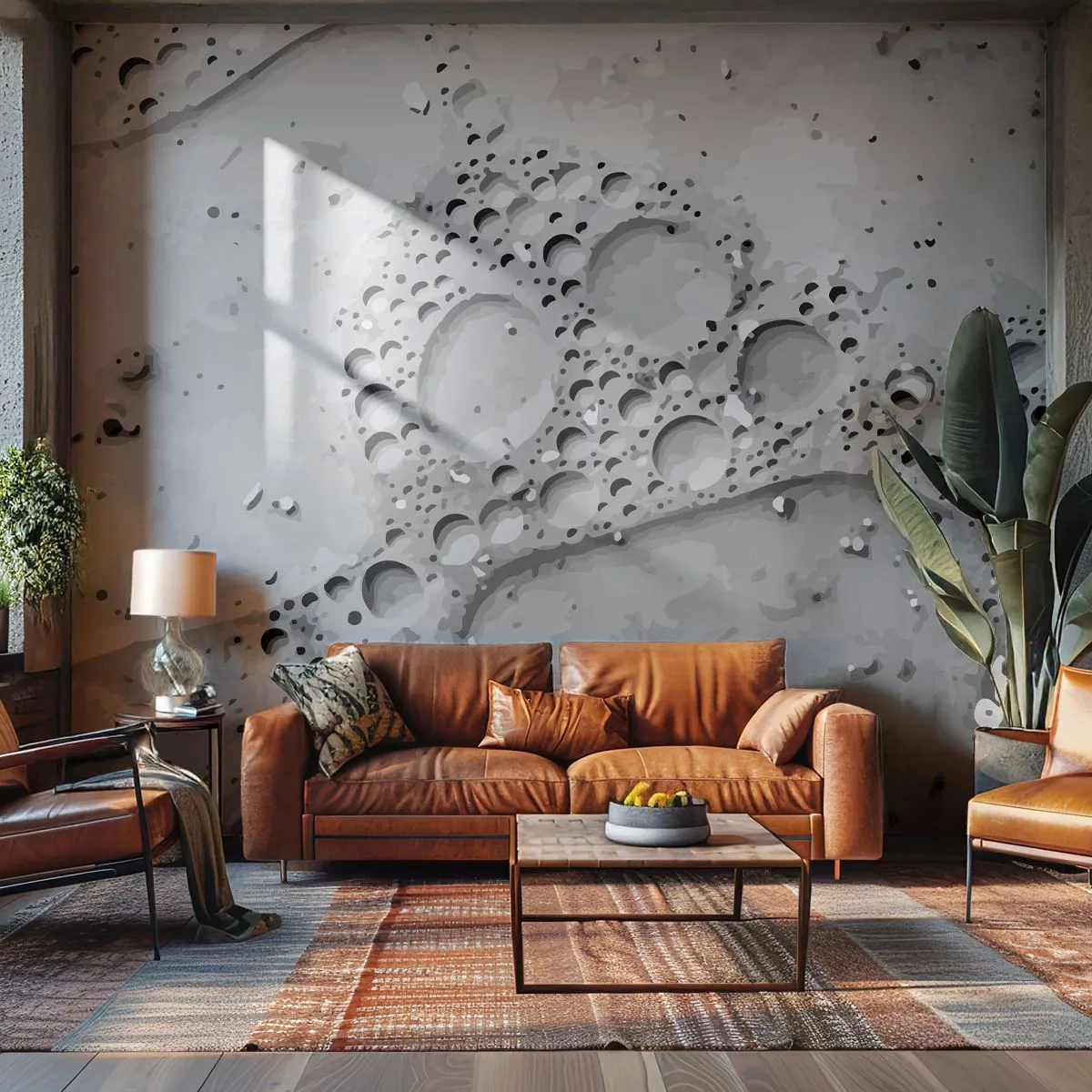 Papier peint sur mesure Premium Canvas - Sentier de mousse - Composition, Morceau, Graphique