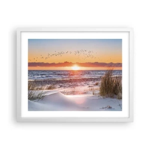Affiche dans un cadre blanc - Poster - Paysage horizontal - 50x40 cm