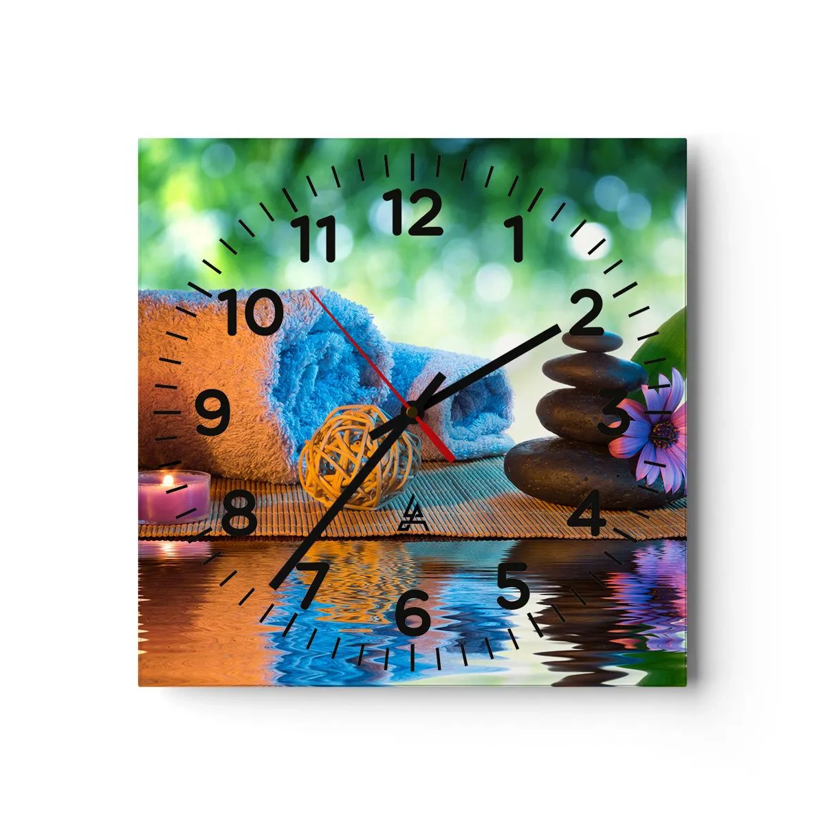 Horloge murale - Pendule murale - Temps pour le corps - 30x30 cm