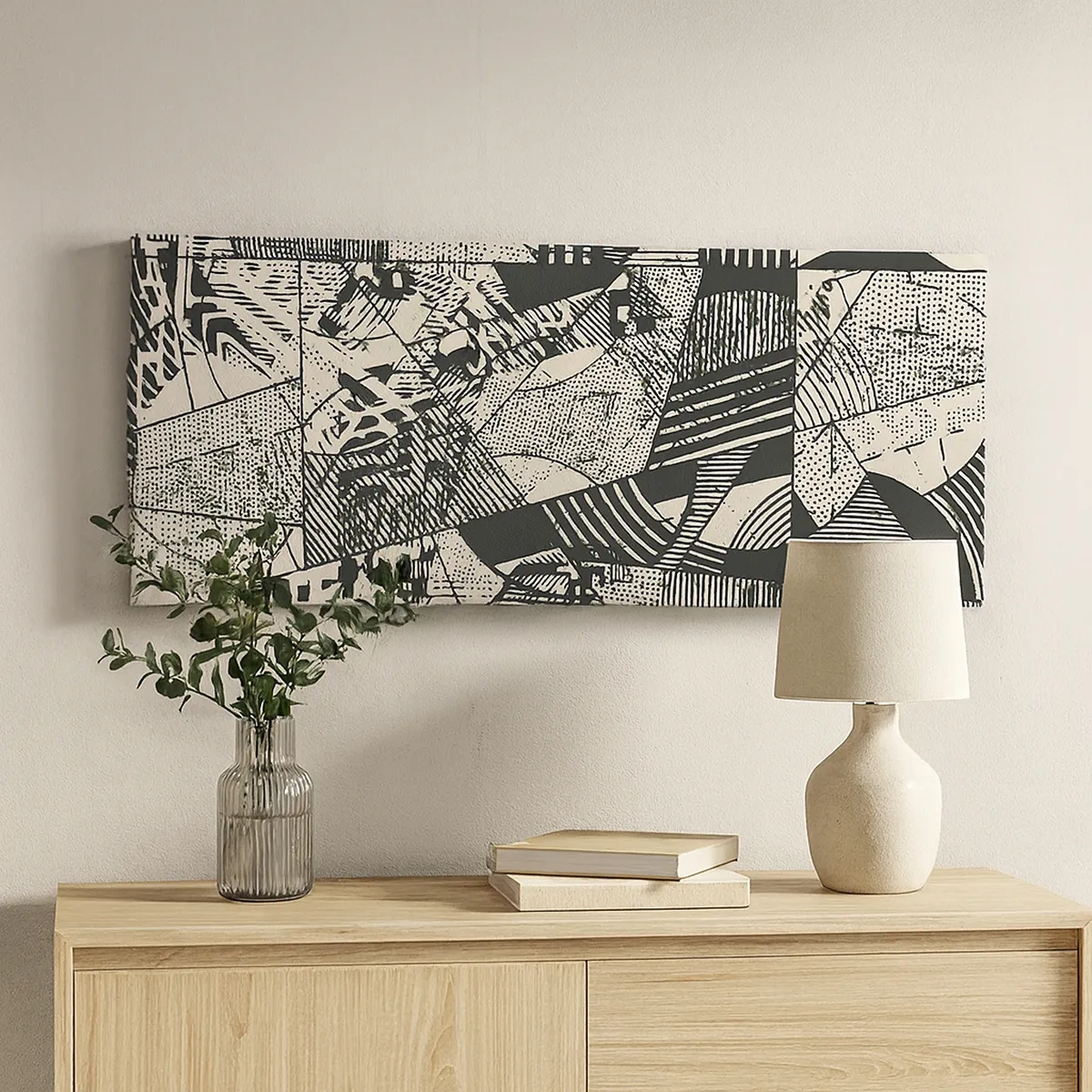 Impression sur toile - Image sur toile - Dynamique du modernisme - 30x30 cm