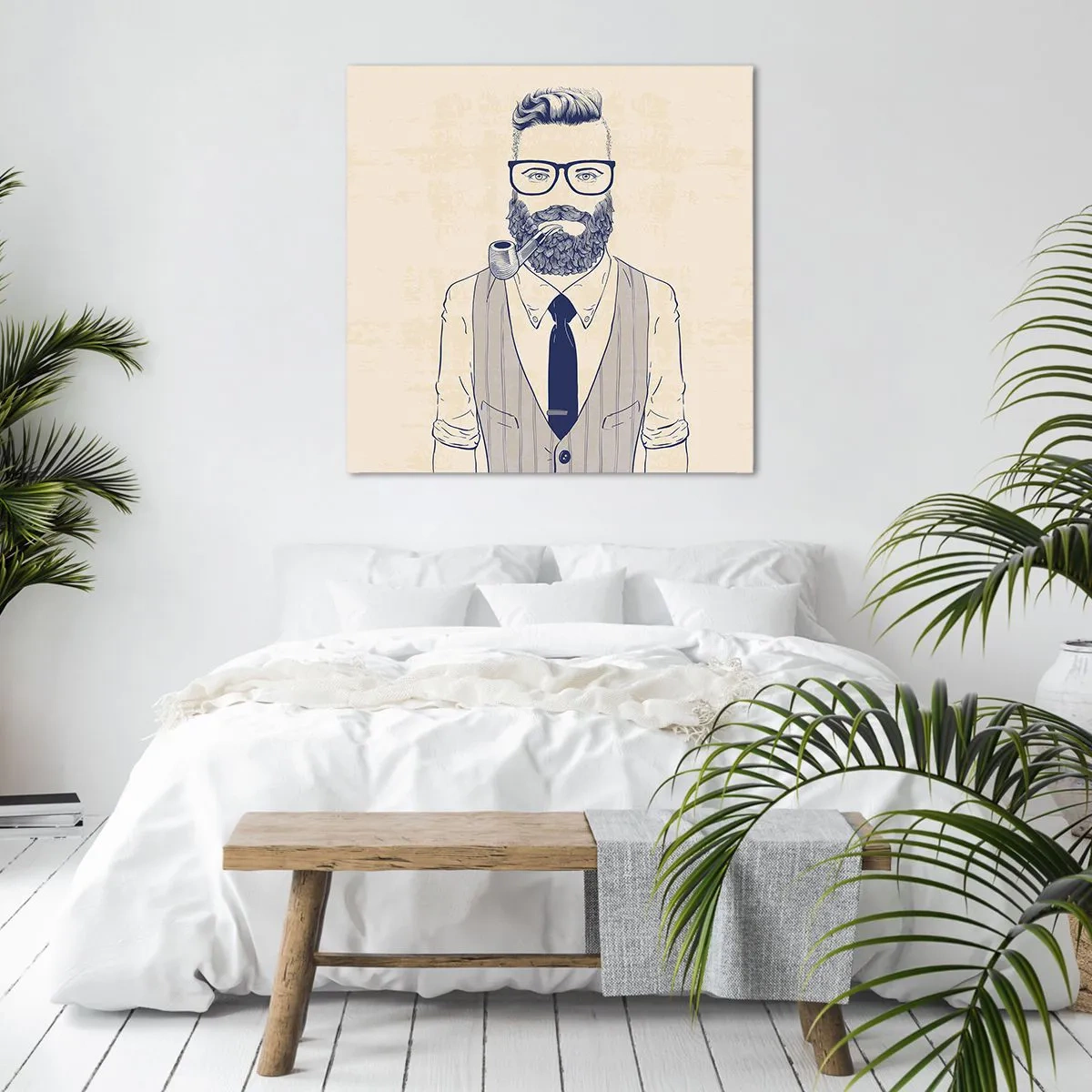 Impression sur toile - Image sur toile - Gai, masculin et à la mode - 70x70 cm