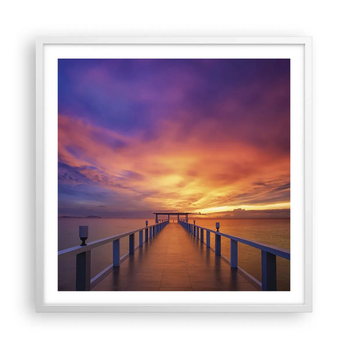 Affiche dans un cadre blanc - Poster - Sans fin - 60x60 cm