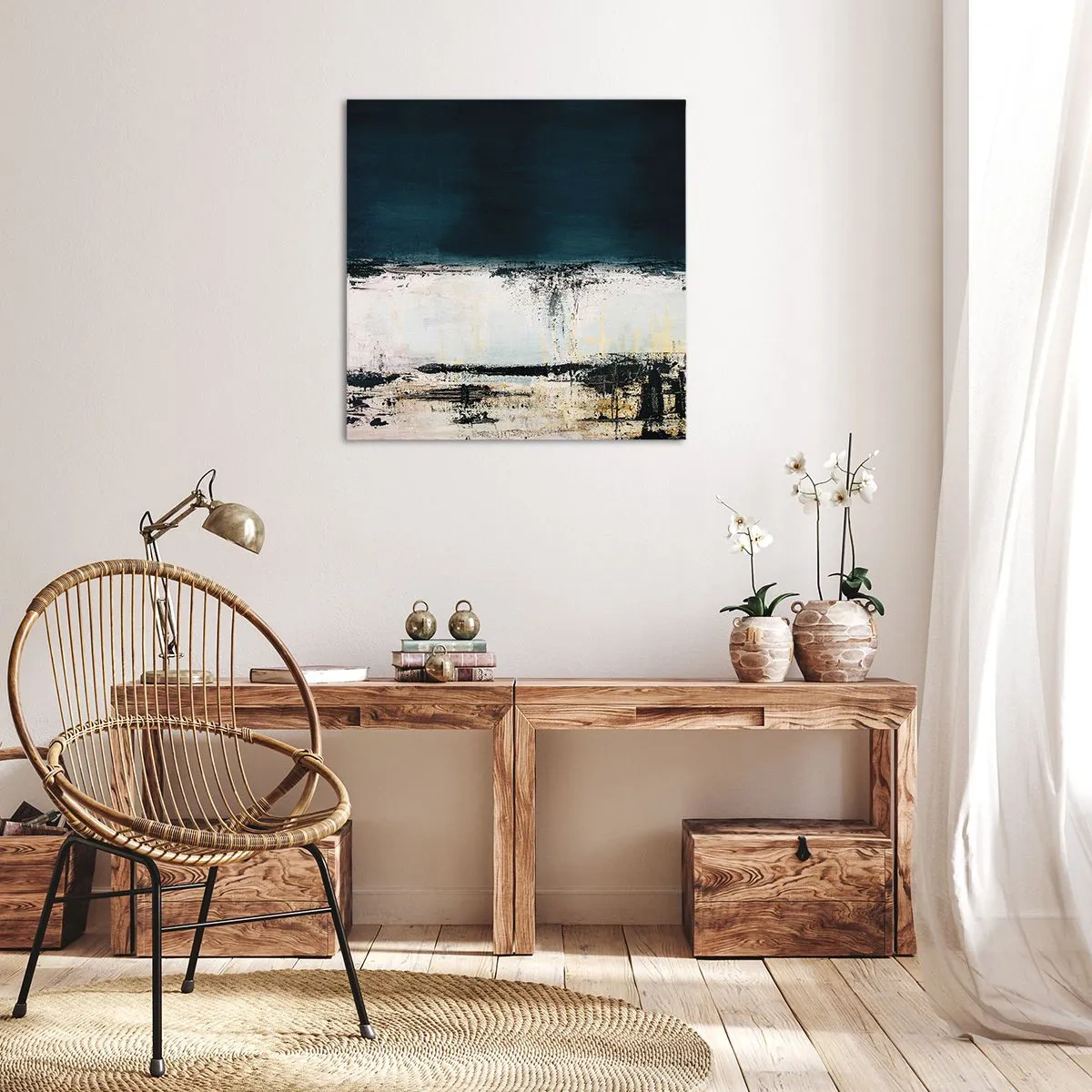 Impression sur toile - Image sur toile - Composition horizontale - 50x50 cm