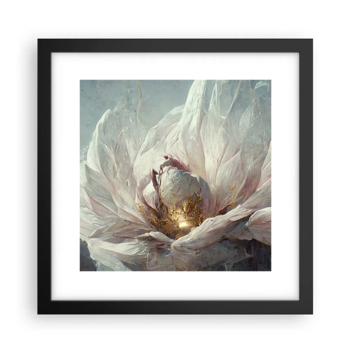 Affiche dans un cadre noir - Poster - Il fleurit une fois tous les cent ans - 30x30 cm