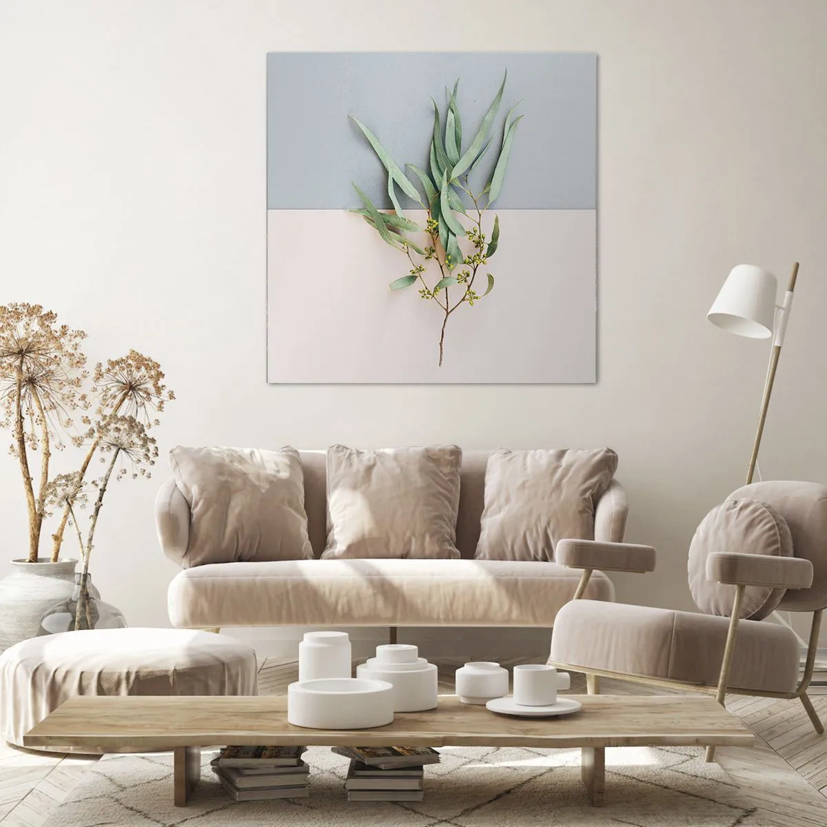 Impression sur toile - Image sur toile - Subtilité pastel - 30x30 cm