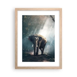 Affiche dans un chêne clair - Poster - Une balade tranquille - 30x40 cm