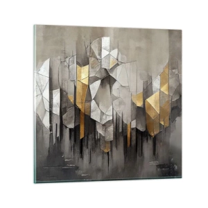 Impression sur verre - Image sur verre - Composition de glace et de lumière - 40x40 cm