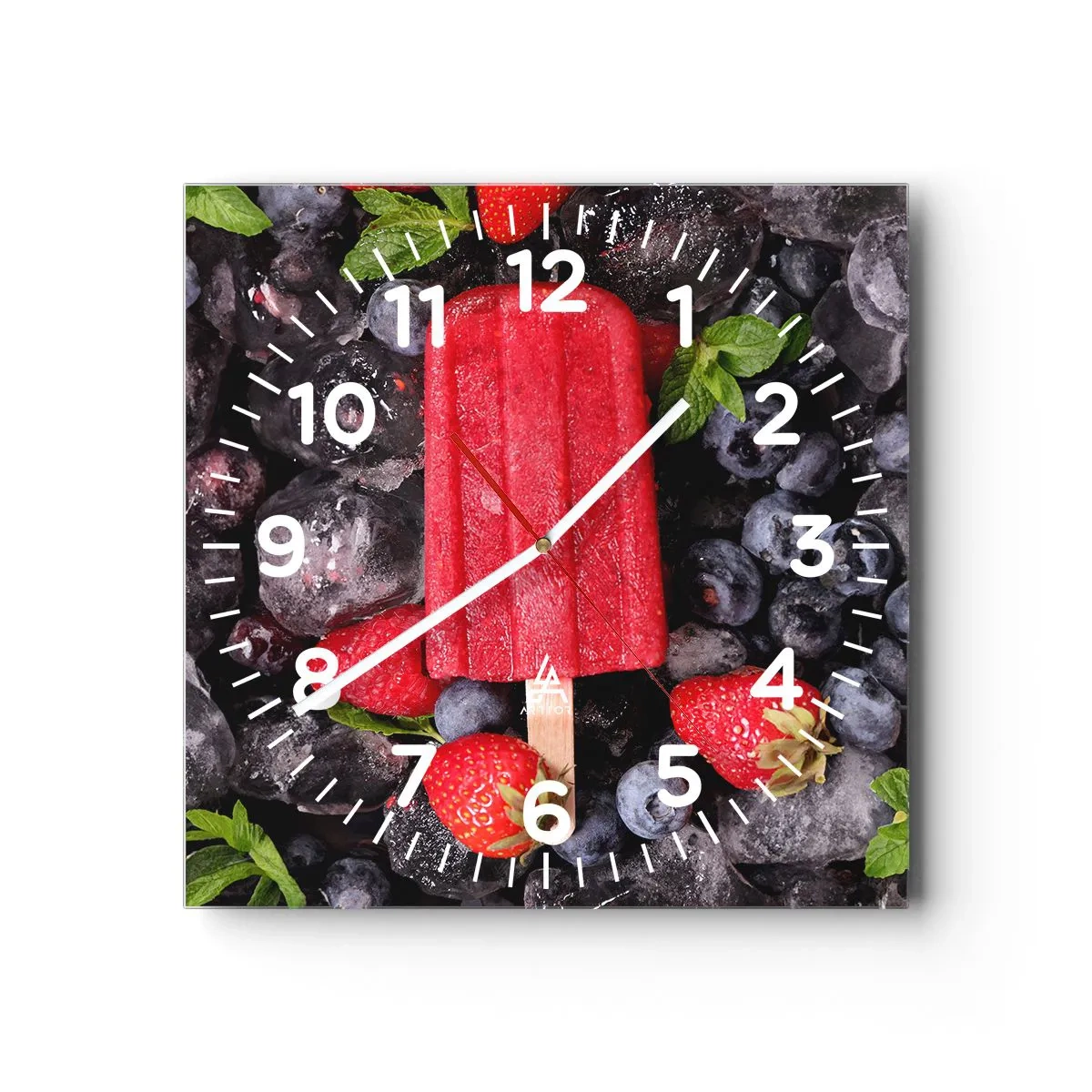 Horloge murale - Pendule murale - Le goût d’un été chaud - 40x40 cm