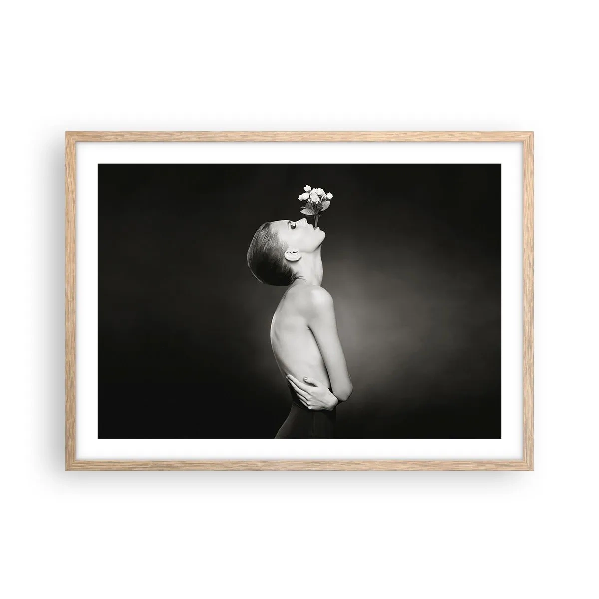 Affiche dans un chêne clair - Poster - Elégance excentrique - 70x50 cm