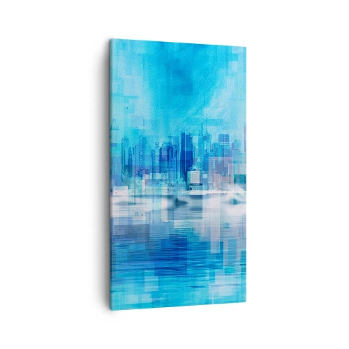 Impression sur toile - Image sur toile - Noyé dans le bleu - 45x80 cm