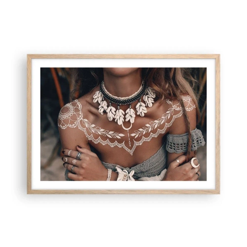 Affiche dans un chêne clair - Poster - Talismans, rituels de la féminité - 70x50 cm