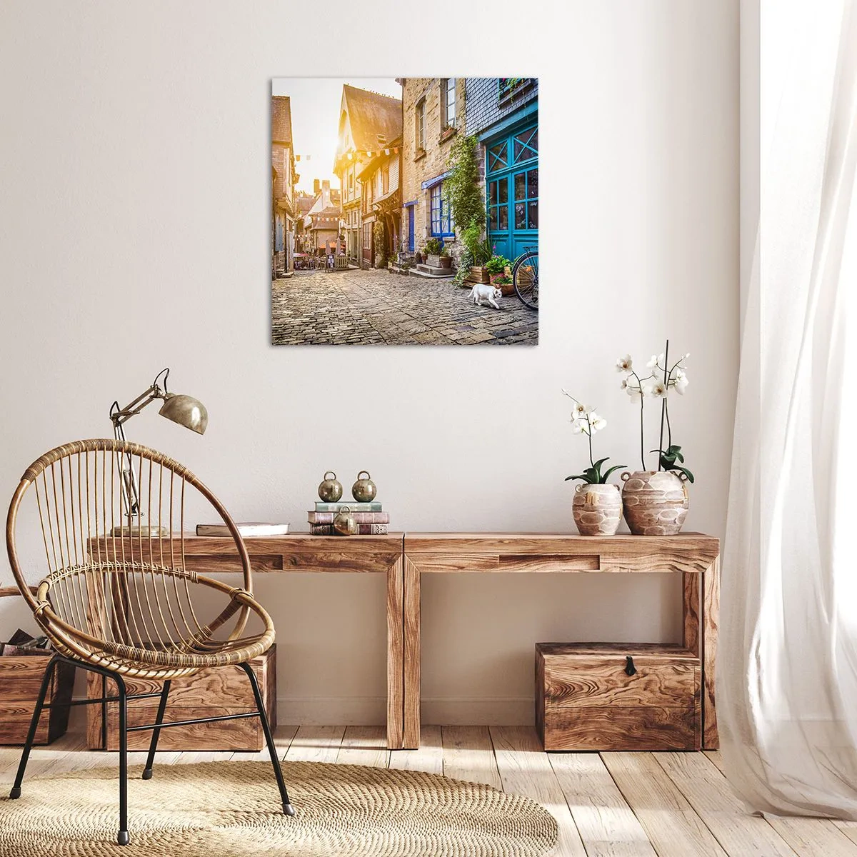 Impression sur toile - Image sur toile - Aux confins du monde - 70x70 cm