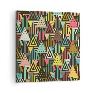 Impression sur toile - Image sur toile - En rythme de trois - 50x50 cm