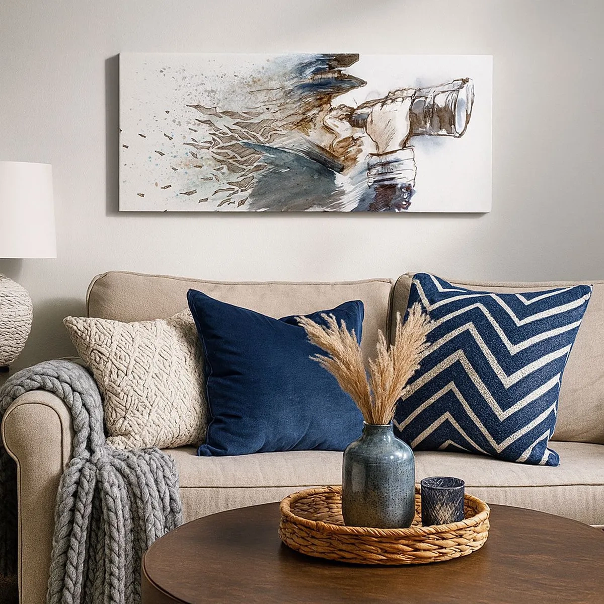 Impression sur toile - Image sur toile - Dix sur l'échelle de Beaufort ! - 100x40 cm