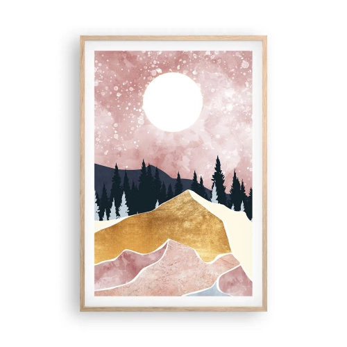 Affiche dans un chêne clair - Poster - Gardien de la nuit - 61x91 cm