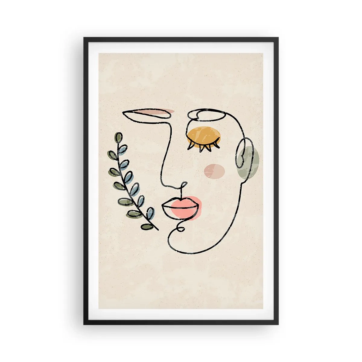 Affiche dans un cadre noir - Poster - Paix retrouvée - 61x91 cm