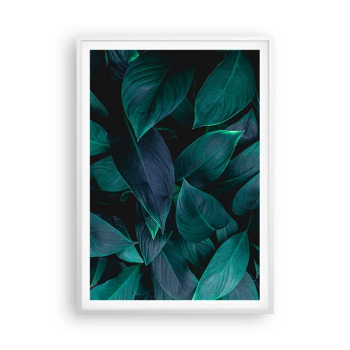 Affiche dans un cadre blanc - Poster - le vert lui-même - 70x100 cm