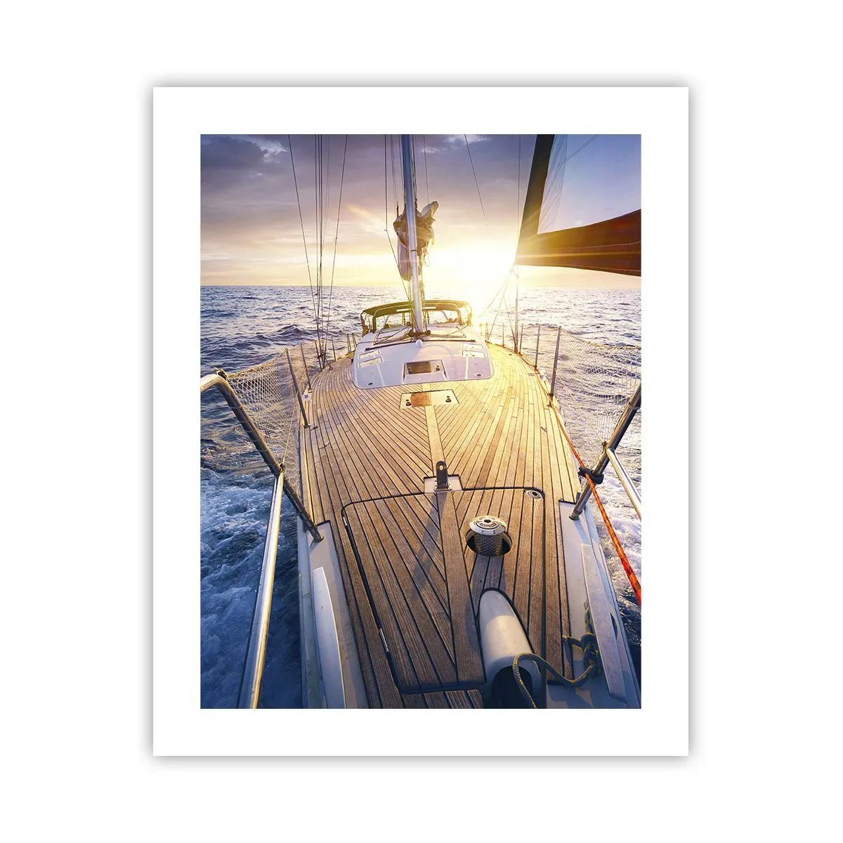 Affiche - Poster - Courir sur les vagues - 40x50 cm