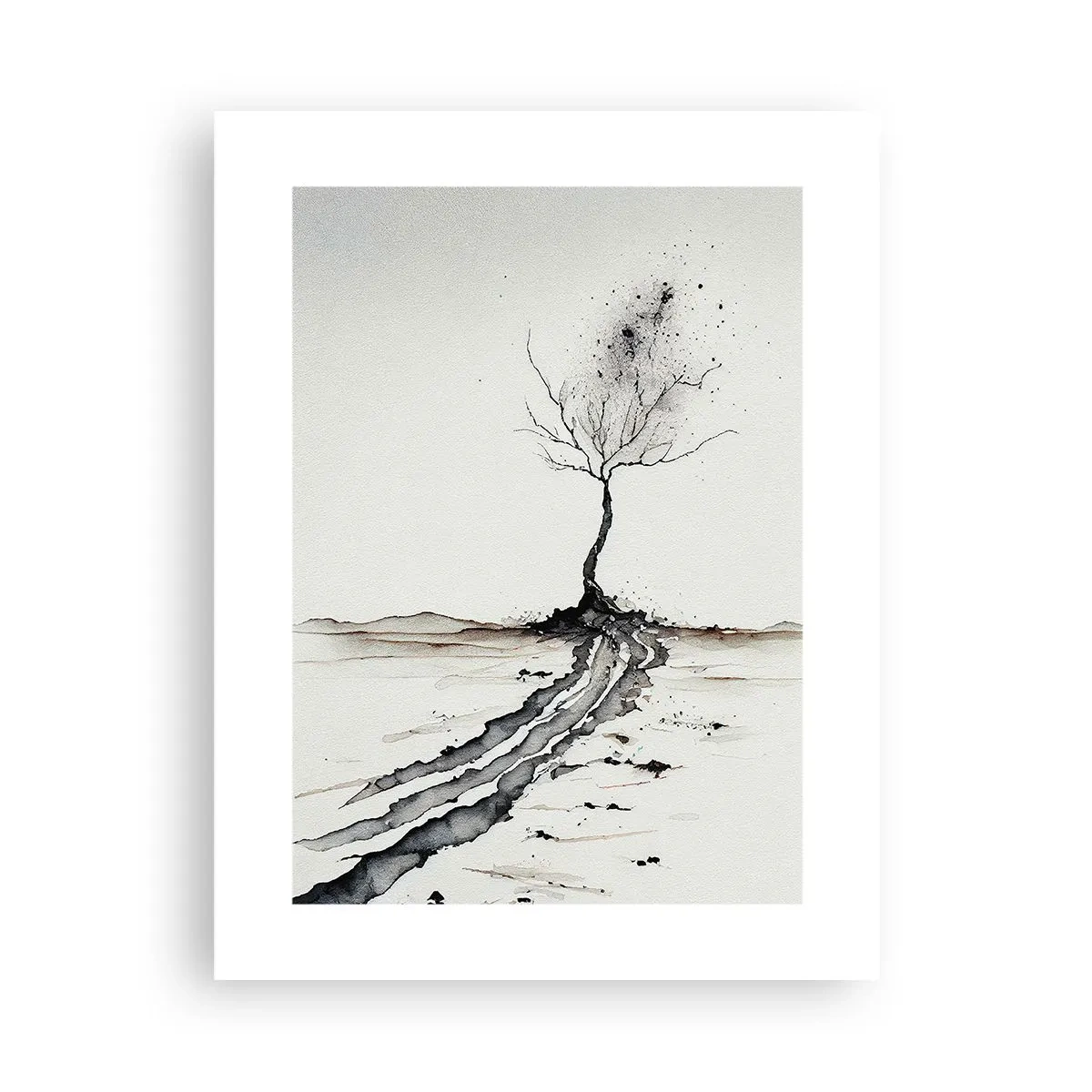 Affiche - Poster - Mélancolie hivernale - 30x40 cm
