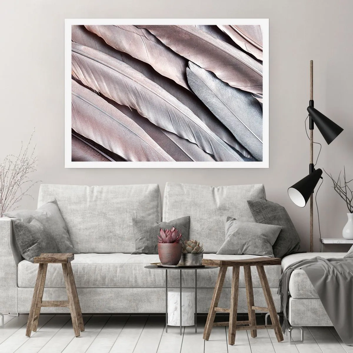 Affiche - Poster - En argent rose - 50x40 cm