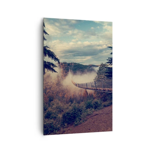 Impression sur toile - Image sur toile - Au-dessus de la forêt d'automne - 80x120 cm