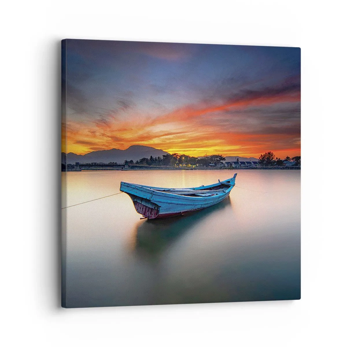 Impression sur toile - Image sur toile - Une bonne nuit arrive - 30x30 cm