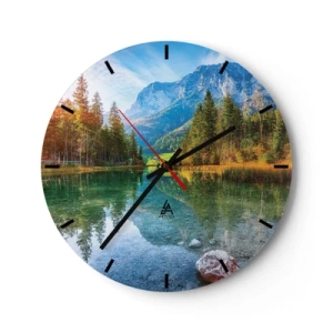 Horloge murale - Pendule murale - Douceur automnale - 40x40 cm