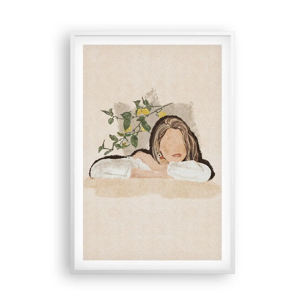 Affiche dans un cadre blanc - Poster - La beauté du sud - 61x91 cm