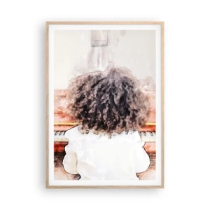 Affiche dans un chêne clair - Poster - Dans un nouveau monde - 70x100 cm